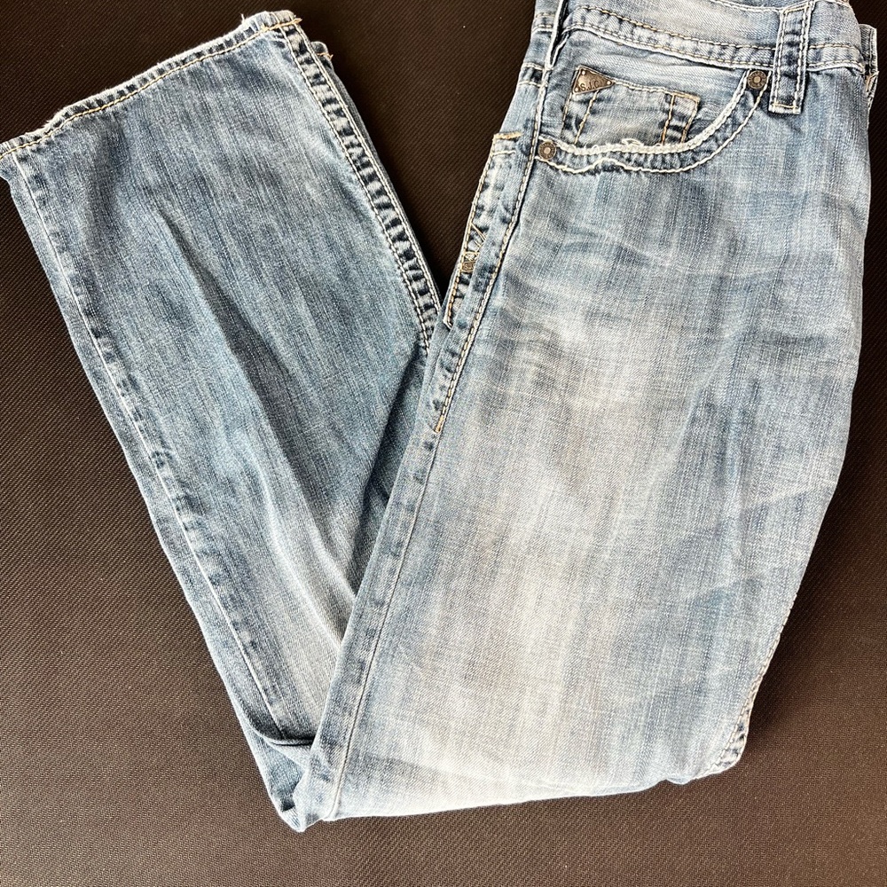 Marc Ecko Cut & Sew Blue Jeans 32x30 Stretch Denim